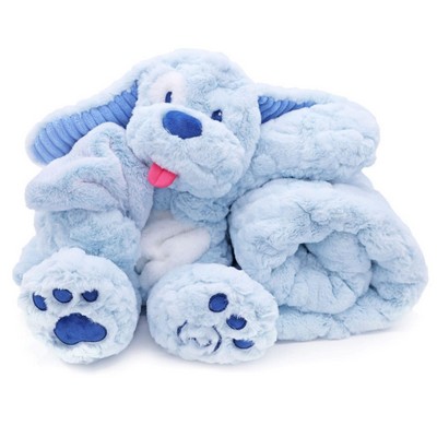 Blu-Boo Dog Blankie Bestie 2-in-1 Blanket & Plush